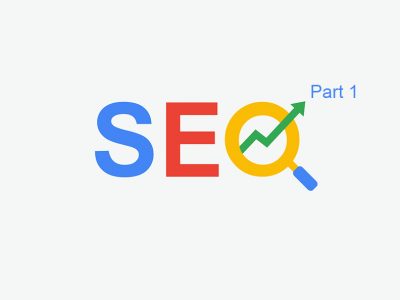 SEO (search engine optimization) minimal flat logo with magnifying glass, arrow and cursor symbol. multi color design.